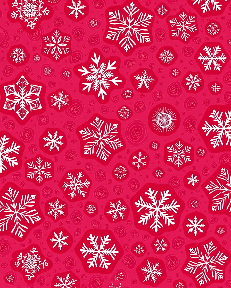 Winter Snowflake Patterned Rug