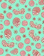 Red And White Swirl Abstract Pattern Rug
