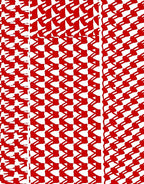 Red Abstract Wave Pattern Design Rug