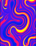 Vibrant Swirl Abstract Pattern Rug