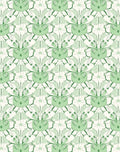 Art Nouveau Inspired Stylized Floral Rug