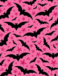 Pink Bat Star Patterned Rug