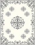 Classic Floral Scrollwork Design Rug