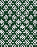 Dark Emerald Filigree Medallion Arrangement Rug