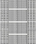 Vertical Lines Geometric Black White Pattern Rug