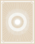 Radiating Sunburst Geometric Pattern Rug