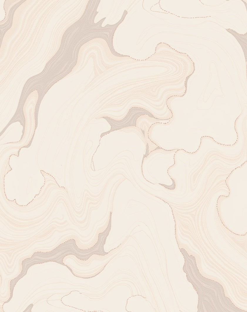 Abstract Beige Swirl Pattern Design Rug