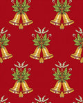 Golden Bells Festive Pattern Rug