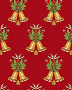 Golden Bells Festive Pattern Rug