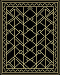 Geometric Art Deco Style Design Rug