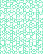 Geometric Mint Green Pattern Rug