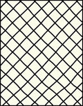 Black Intersecting Diamond Pattern Rug