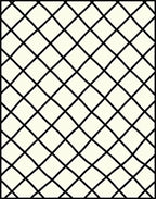 Black Intersecting Diamond Pattern Rug