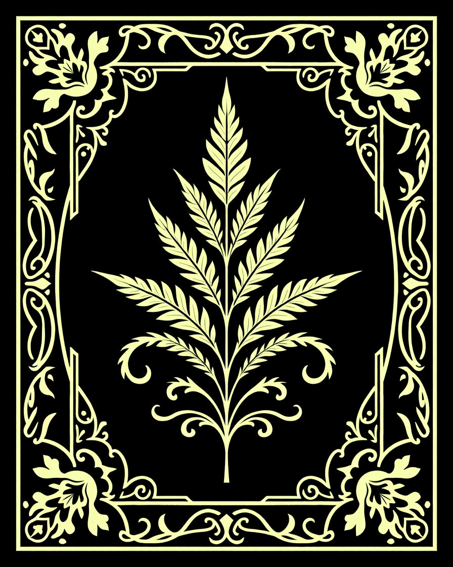 Elegant Pale Yellow Floral Scroll Rug