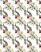 Floral Apple Tree Pattern Rug