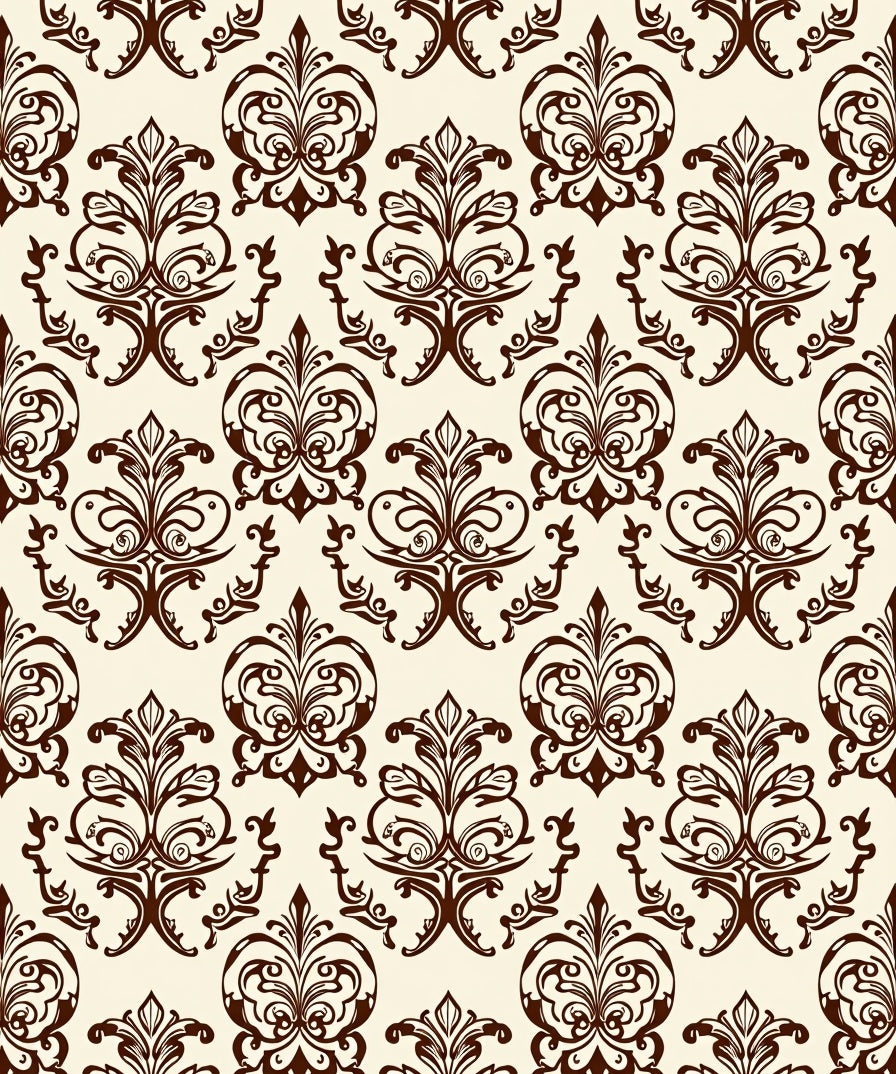 Regal Damask Swirl Ornament Rug
