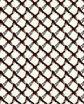 Diagonal Chain Link Pattern Rug