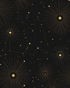 Celestial Starburst Constellation Design Rug