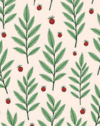 Whimsical Strawberry Leaf Garden Rug