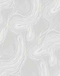 Abstract Swirl Light Grey Pattern Rug