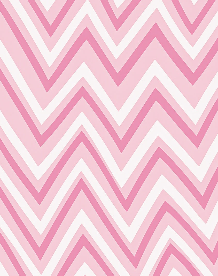 Pink Chevron Patterned Delightful Design Rug