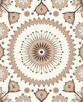 Drawn Floral Mandala Pattern Rug