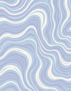Pastel Swirl Marble Gradient Rug