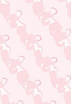 Pastel Pink Abstract Bear Pattern Rug