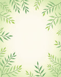 Verdant Leafy Art Framing Rug