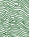 Modern Green Wavy Abstract Design Rug