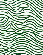 Modern Green Wavy Abstract Design Rug