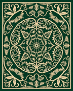 Elegant Flourish Intricate Floral Design Rug