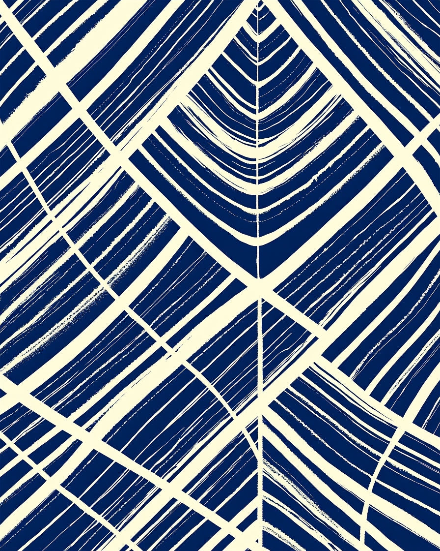 Abstract Intersecting Lines Design Rug