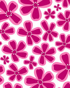 Pink Flower Pattern Design Rug