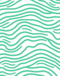 Teal Organic Wavy Lines Rug