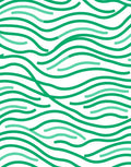 Verdant Wavy Intersecting Lines Rug