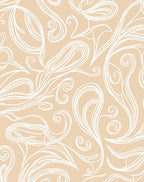 Swirling Elegant Abstract Pattern Rug
