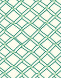 Green Diamond Netting Design Rug