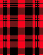 Red and Black Plaid Pattern Rug