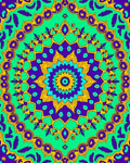 Vibrant Mandala Pattern Rug