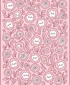 Cute Kawaii Floral Pattern Design Rug