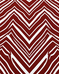 Bold Red White Chevron Pattern Rug