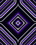 Purple and White Diamond Stripe Pattern Rug