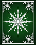 Sharp Starburst Snowflake Pattern Rug