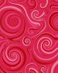 Vibrant Pink Swirl Pattern Rug