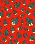 Festive Pine Boughs Bells Rug