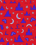 Whimsical Castle Moon Pattern Rug