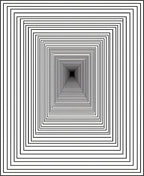 Concentric Square Tunnel Design Rug