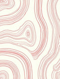 Coral Swirl Continuous Line Design Rug