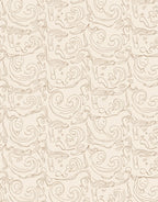 Whimsical Swirling Line Art Pattern Rug